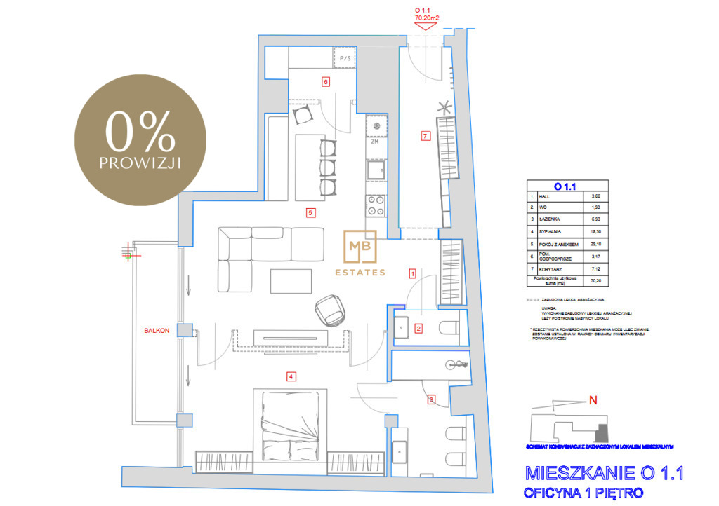 Apartament w prestiżowej inwestycji w centrum