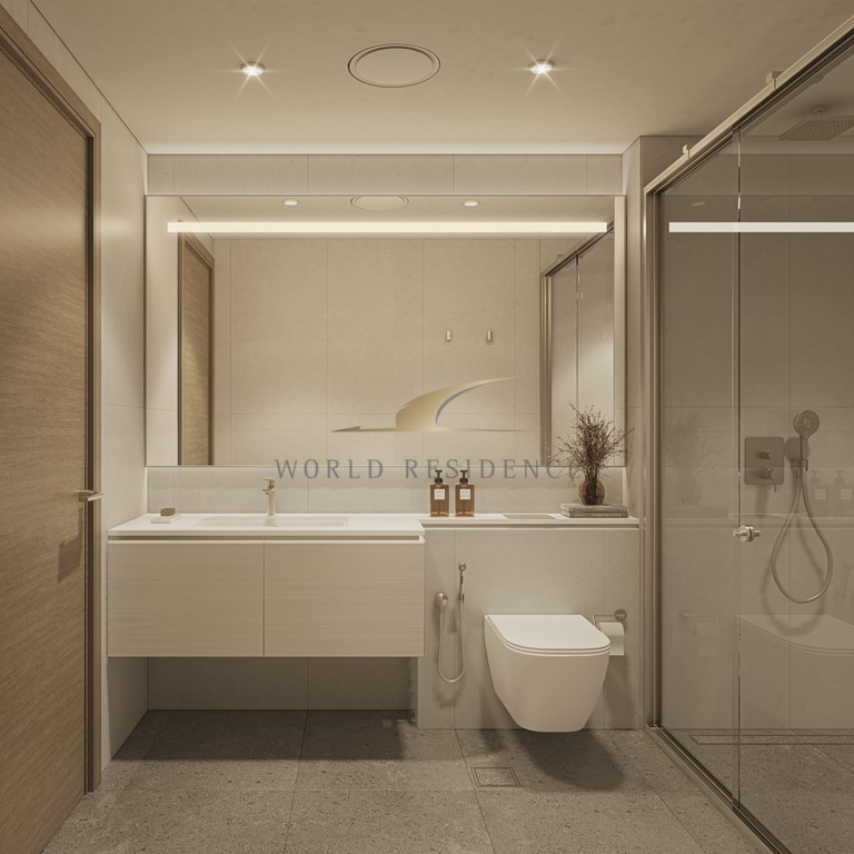 Apartament w Dubaju z widokiem na cały kompleks