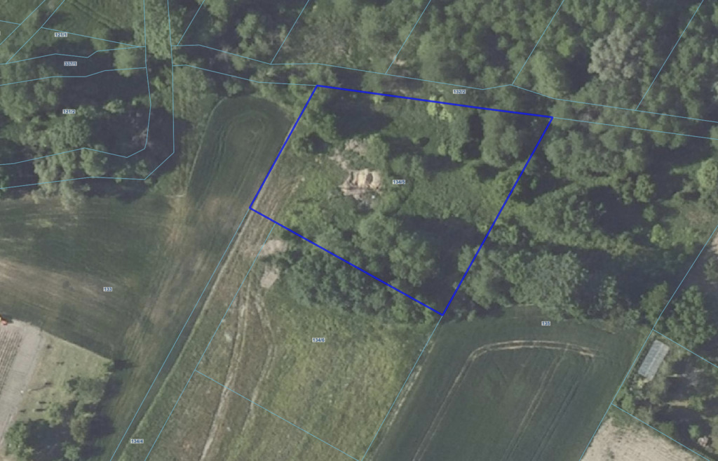 Dobra gm. Dobroszyce. Działka budowlana z lasem