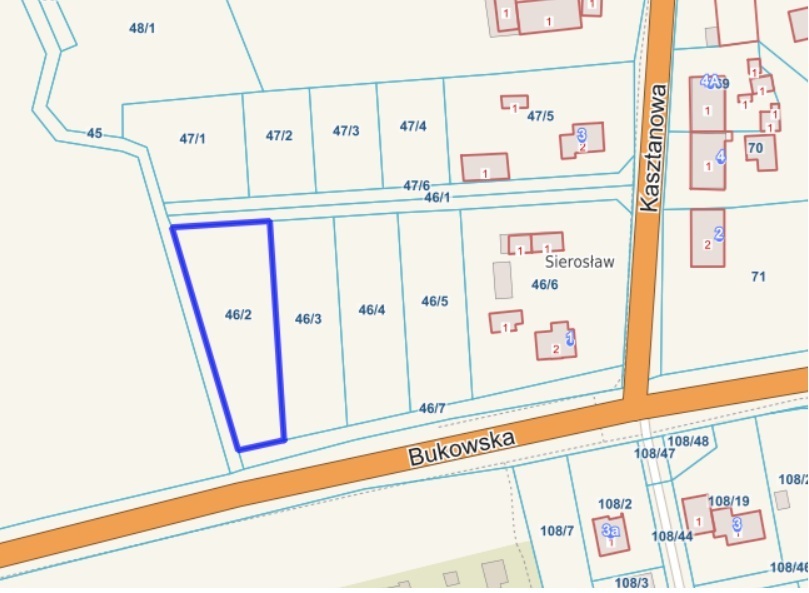 Działka budowlana MPZP | Sierosław | 1584 m2