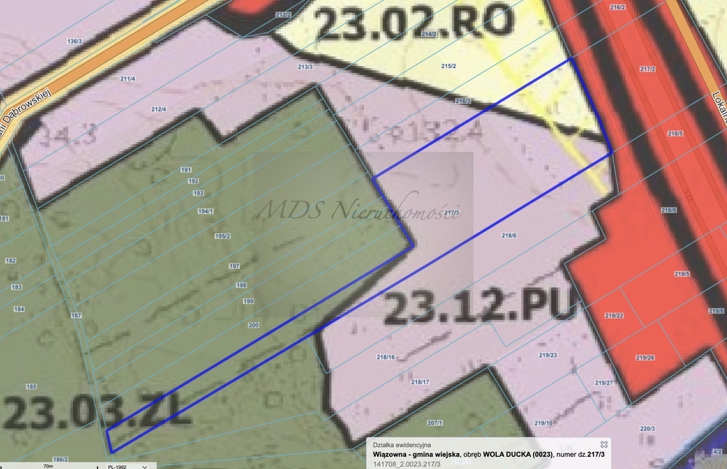 działka produkcja, usługi przy S17 w Woli Duckiej