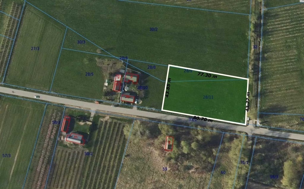 Działka rolno-budowlana 3503 m² Albinów Głowno