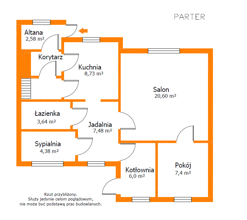 Dom 88,32 m² z tarasem i pięknym ogrodem