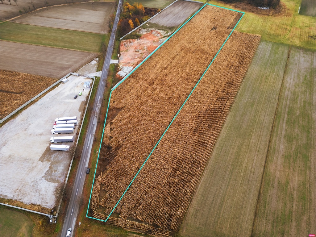 2,43 ha inwestycyjne z MPZP, 2 km do A1, gm. Rzgów