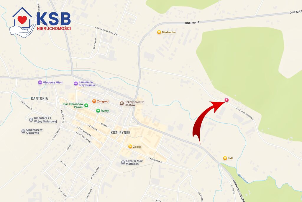 Działka budowlana - 2000m2 - Opatów