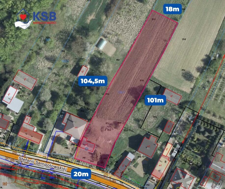 Działka budowlana - 2000m2 - Opatów