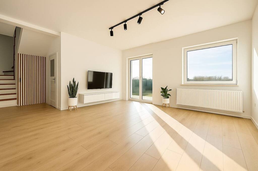 Bliżniak z duzym tarasem i 4 miejscami parkingowym