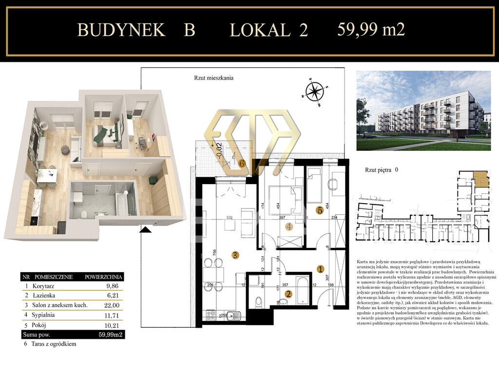 Luksusowe mieszkanie Podjasnogórska 59,99m2 ogród