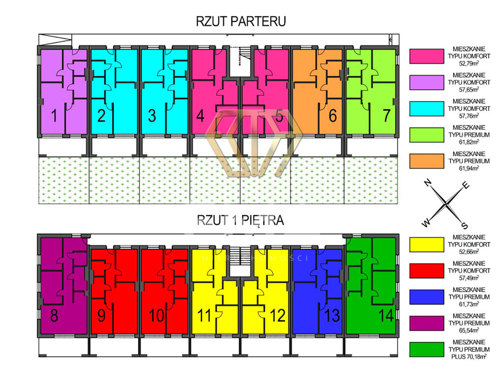 Mieszkanie z ogródkiem i tarasem 57 m2 Wrzosowiak
