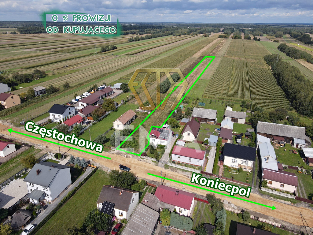 Stary Koniecpol – działka przy głównej ulicy!