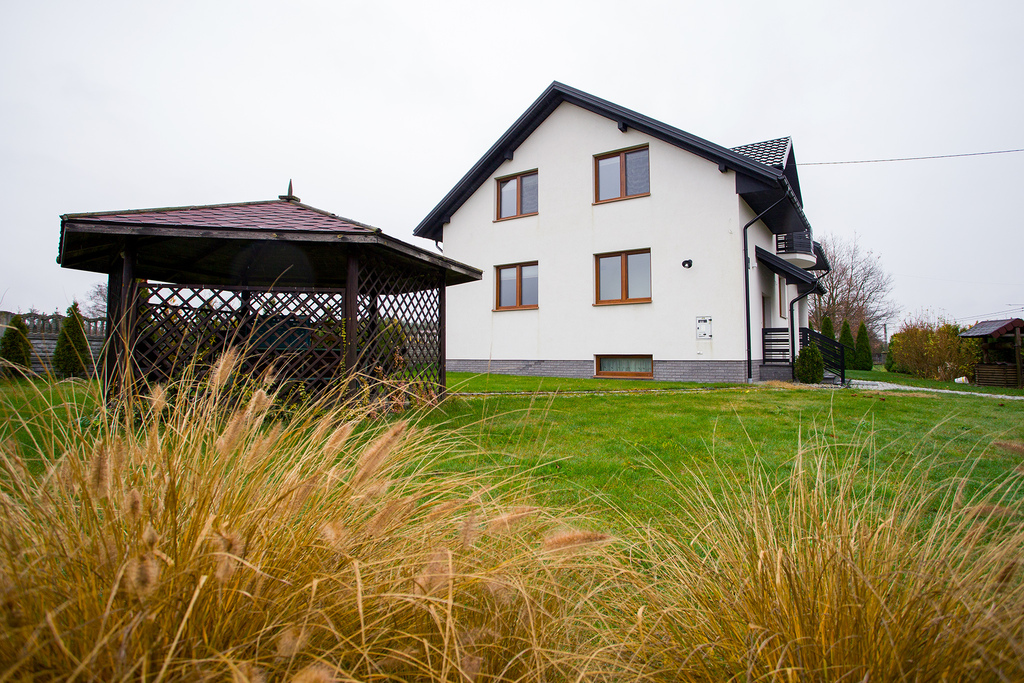 Ludwinów: 247m² domu + 170m² hal na działce 25a