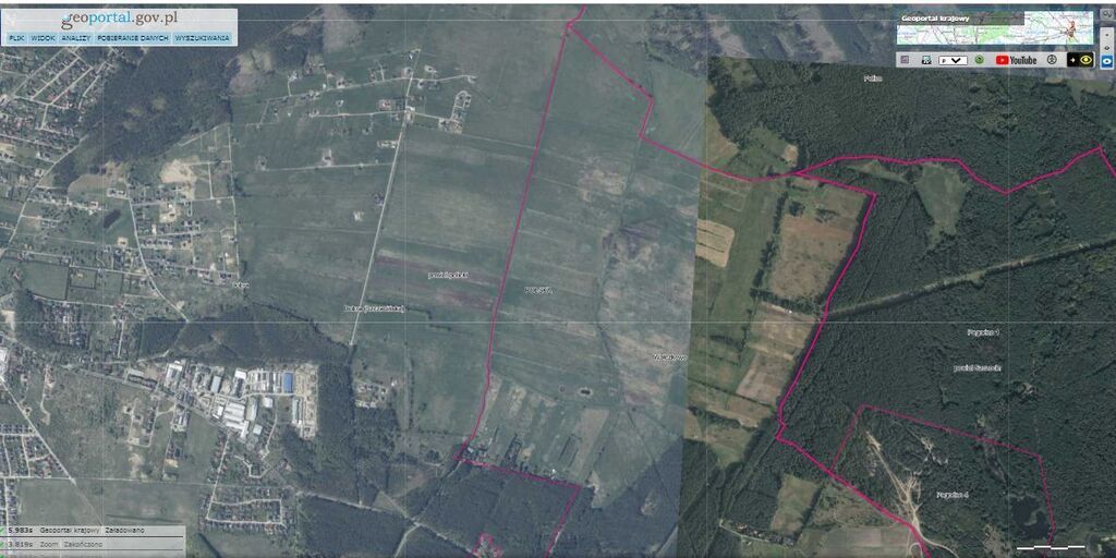 Działka w Wołczkowie 1.3393 ha w rej. lasu.