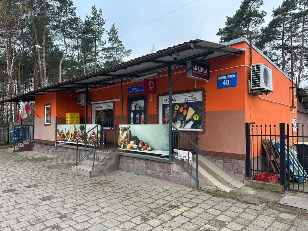 Dwie działki przy drodze powiatowej z biznesem!