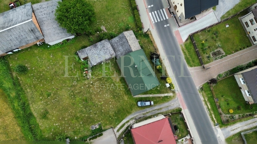 Działka zabudowana 1490m² (14,9 ara) - Kocikowa