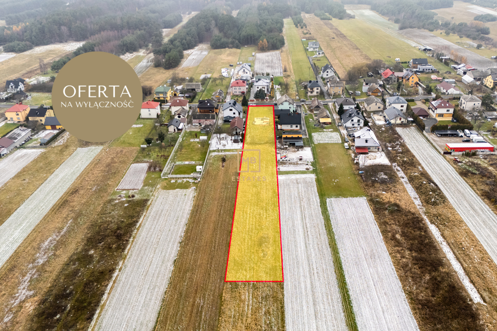 Działka budowlana z fundamentem