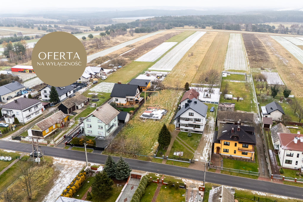 Działka budowlana z fundamentem