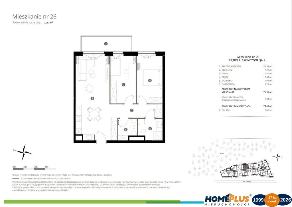 0%, Apartamenty w Miasteczku Wilanów, własny park