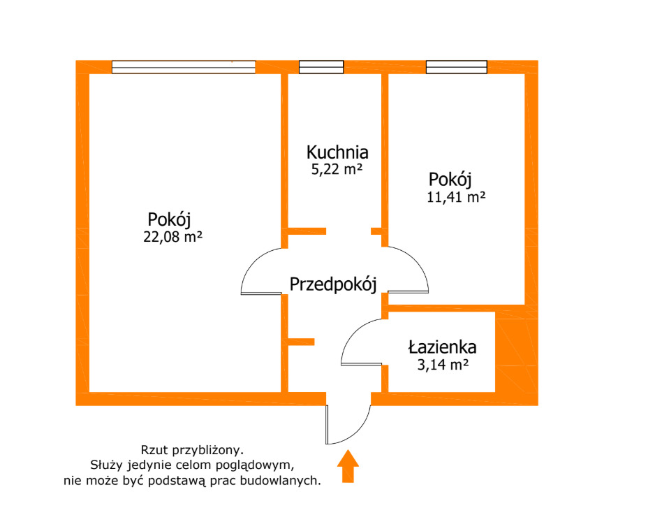 Nowoczesne 2 pokoje po remoncie – 48 m²