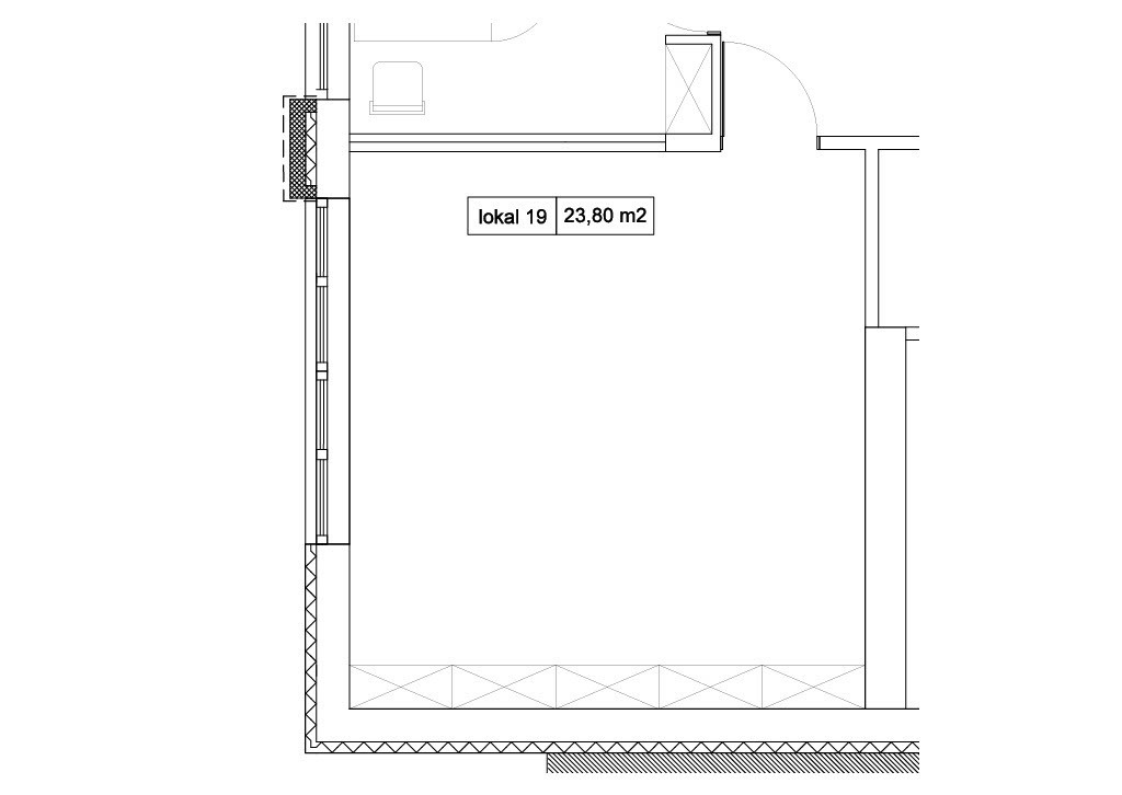 Umeblowany lokal biurowy 24 m2 ul. Mikołajczyka