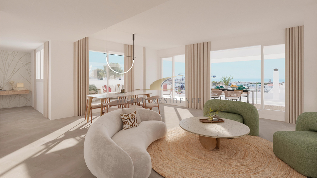 Apartamenty z widokiem na panoramę miasta i morze