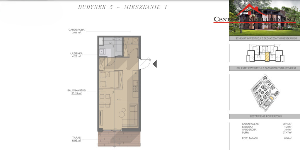 Mieszkanie w stanie deweloperskim - Lubicz Dolny