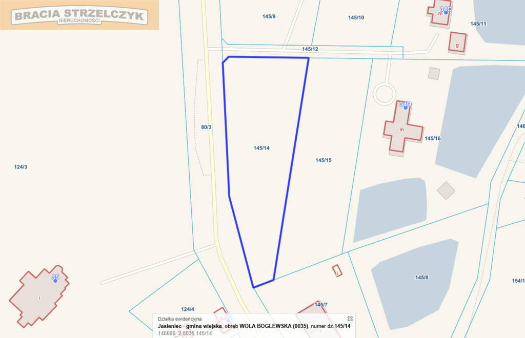 Działka pod dom jednorodzinny Wola Boglewska