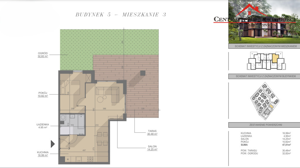 Mieszkanie w stanie deweloperskim - Lubicz Dolny