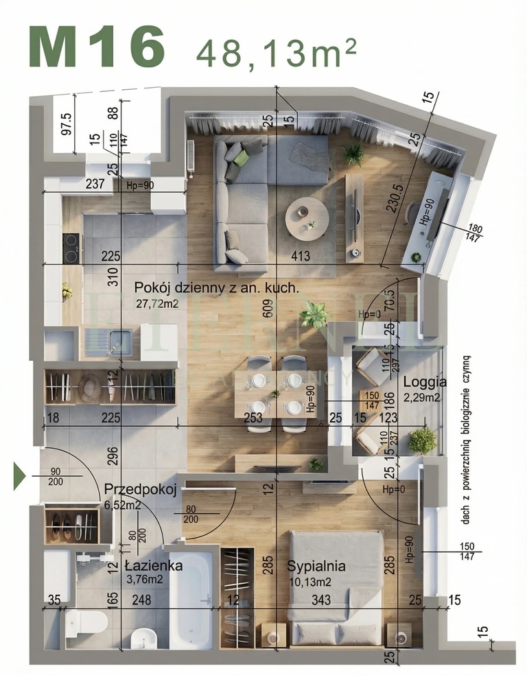 Funkcjonalne mieszkanie 2-pokojowe, Czyżyny