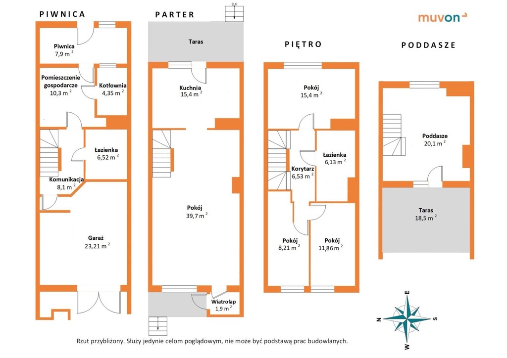 Nowa Cena! Dom z ogrodem i tarasami – Opole