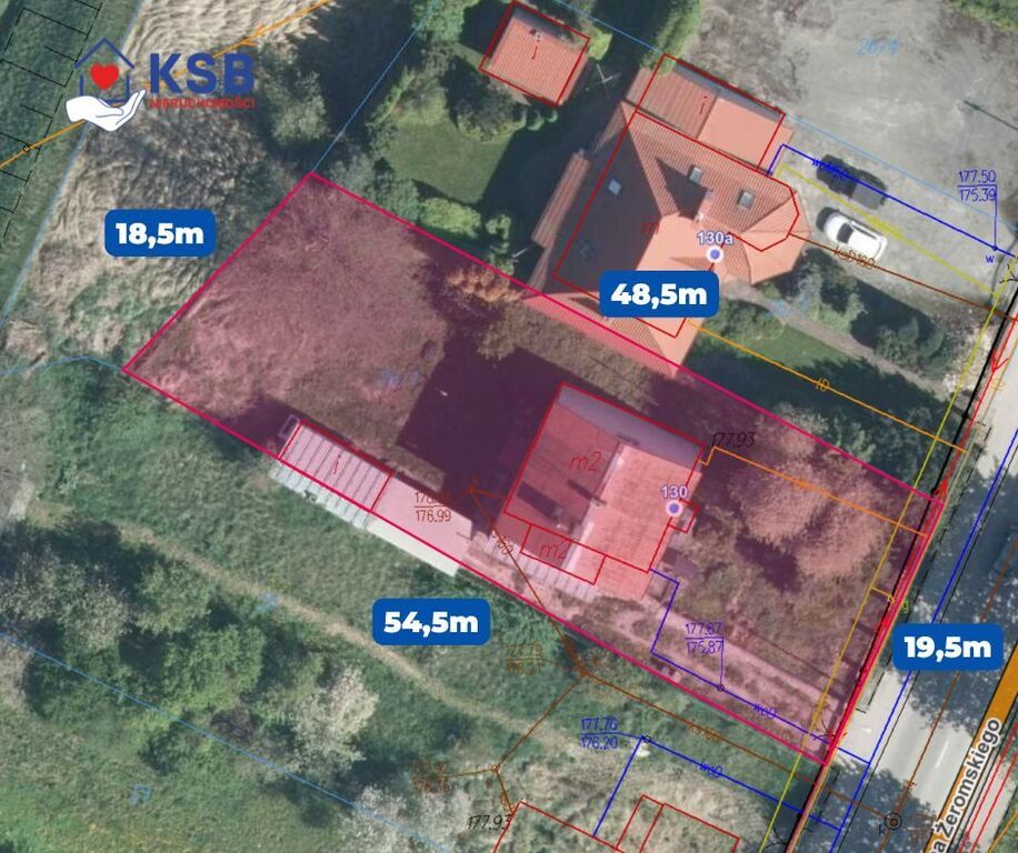 Dom 150m2 w mieście, działka 949m2 ul. Żeromskiego