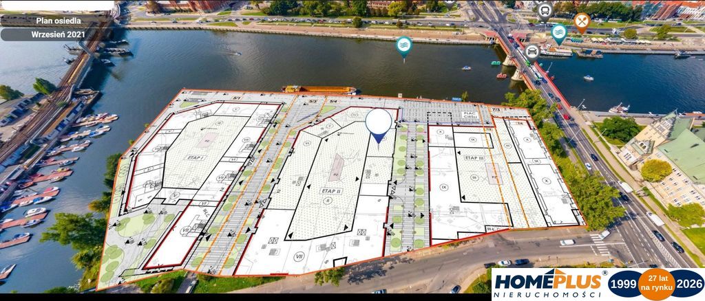 0%, 3 etap inwestycji - apartamentowiec nad Odrą