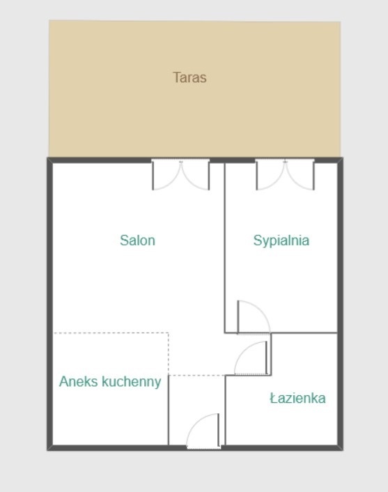 świetna okolica, duży taras, miejsce postojowe
