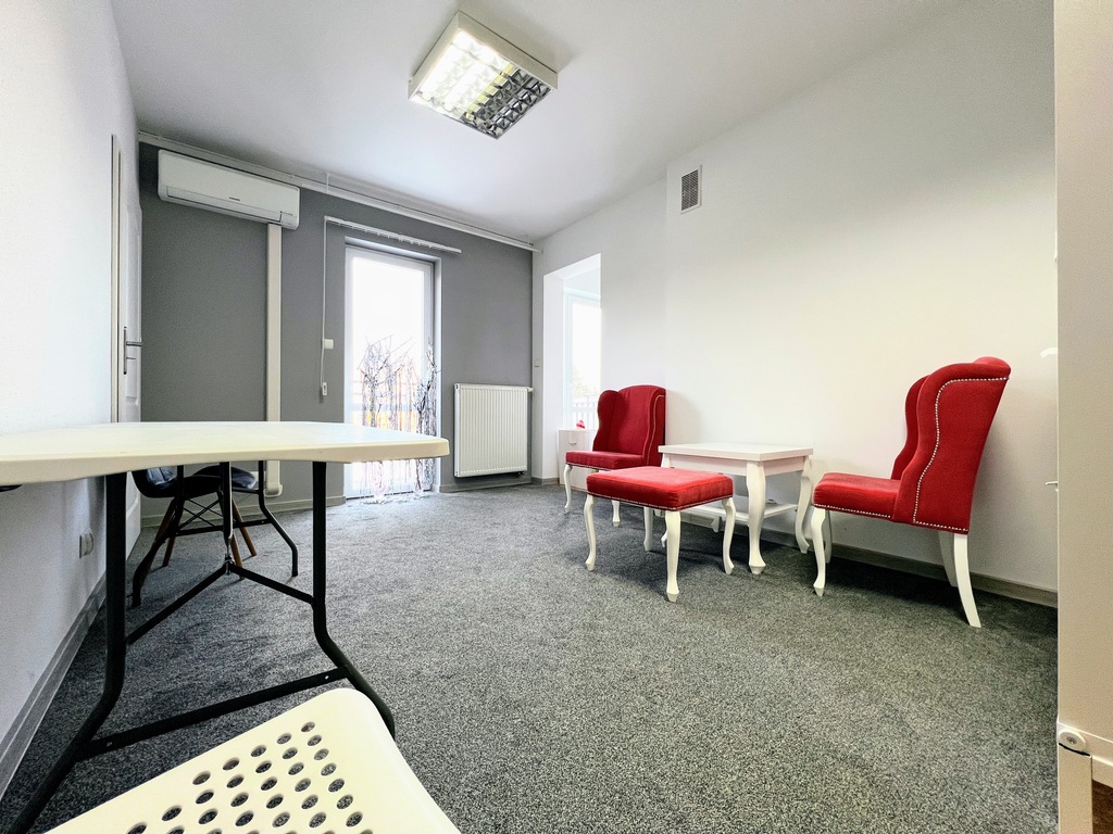 Jasne 2 pokoje z balkonem pod biuro