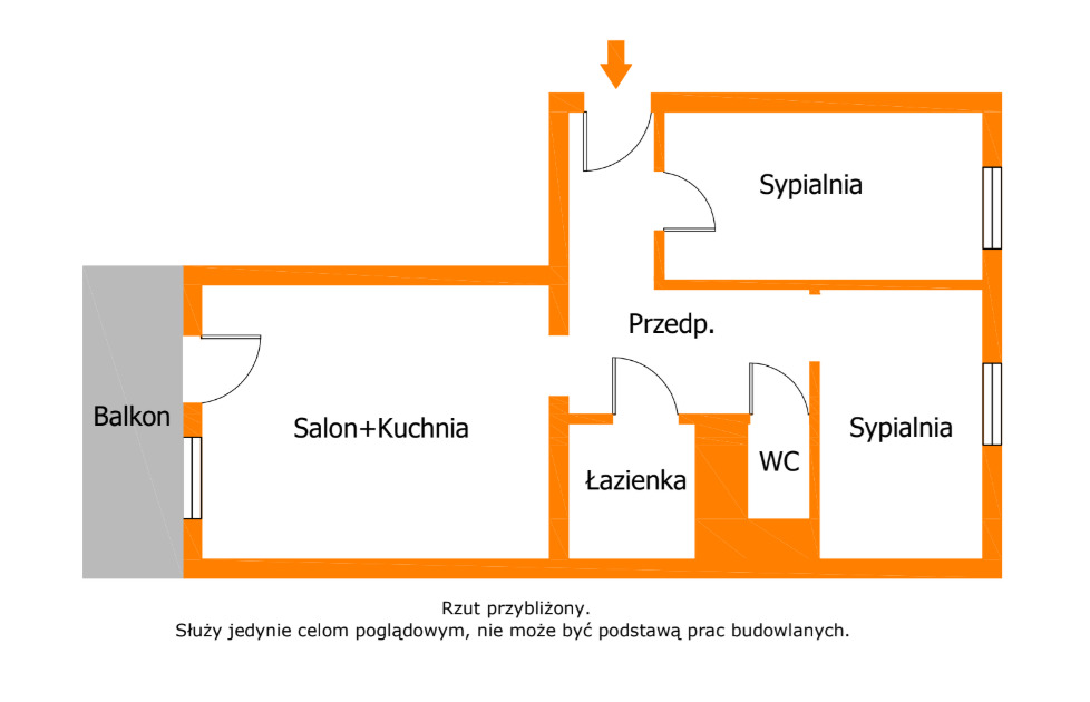 Mieszkanie z balkonem - gotowe do wprowadzenia