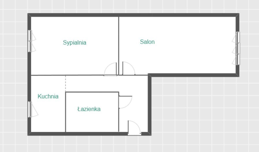 po remoncie - stan deweloperski, oddzielna kuchnia
