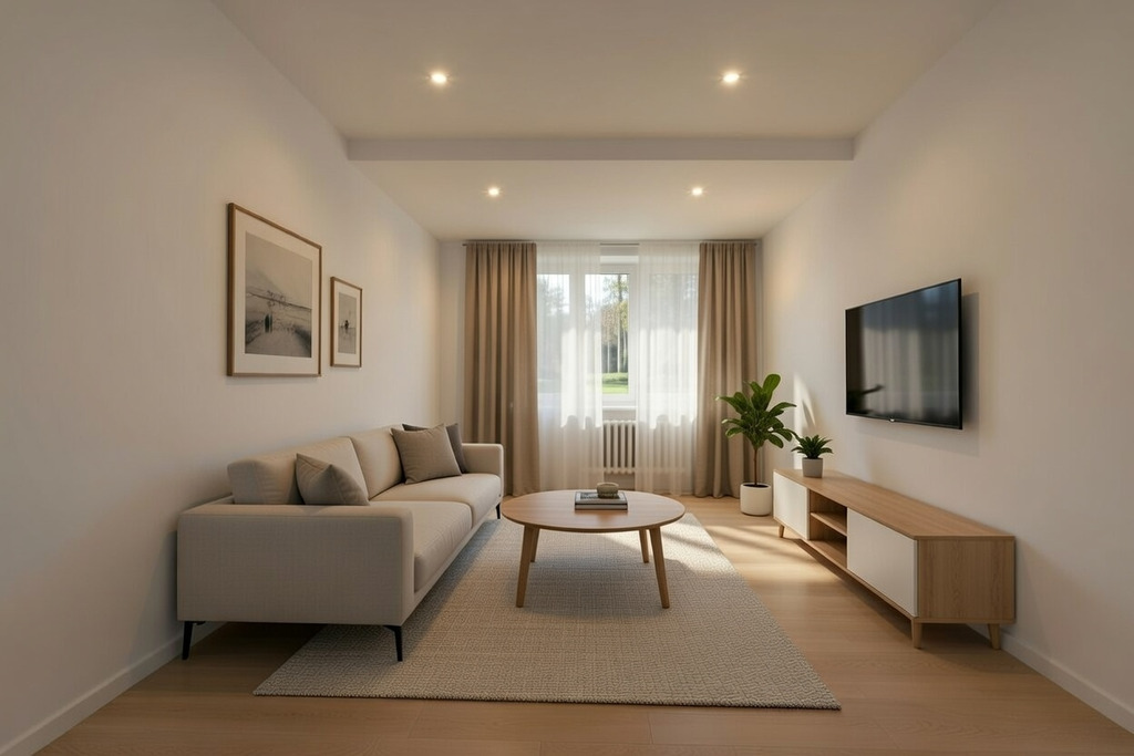 po remoncie - stan deweloperski, oddzielna kuchnia