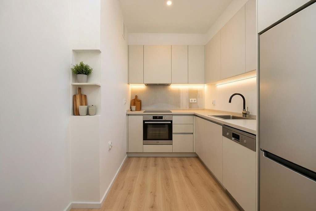 po remoncie - stan deweloperski, oddzielna kuchnia