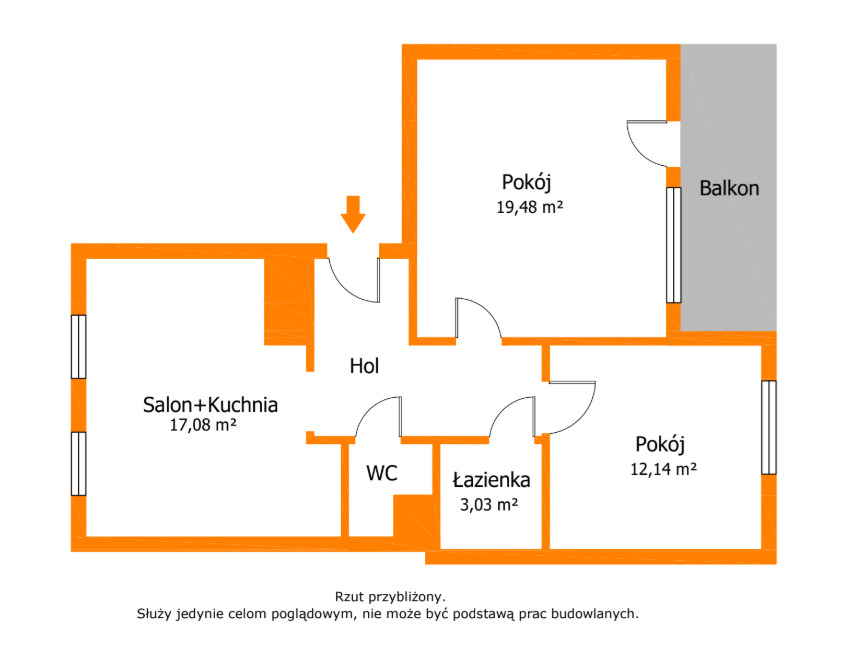 3-pok. mieszkanie z balkonem i wyjątkowym widokiem