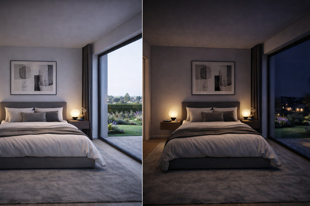 Nowoczesny dom parterowy w stanie surowym otwartym