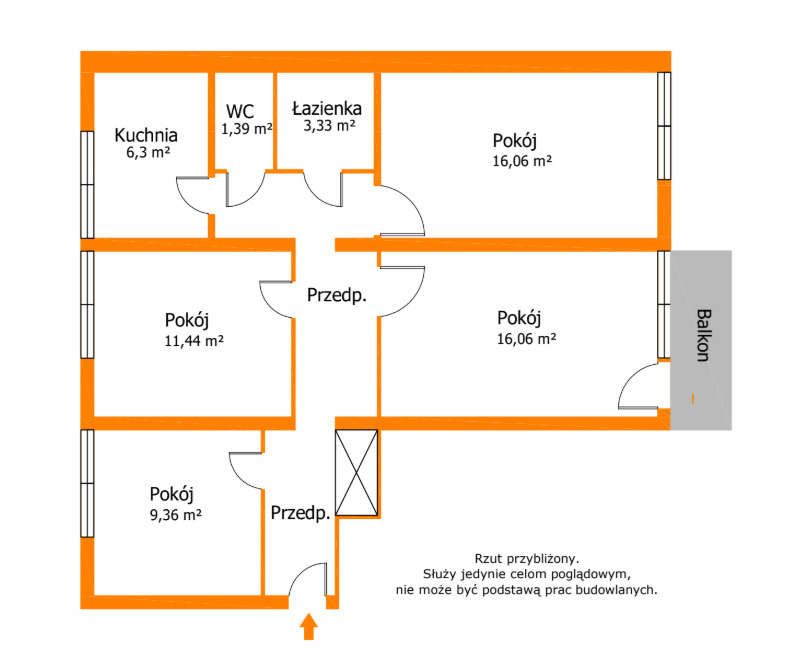 4 pokoje w najlepszej lokalizacji na Bałutach