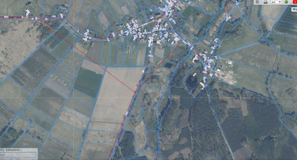 Trzechel,gm.Nowogard,działka4346m2,rolna.