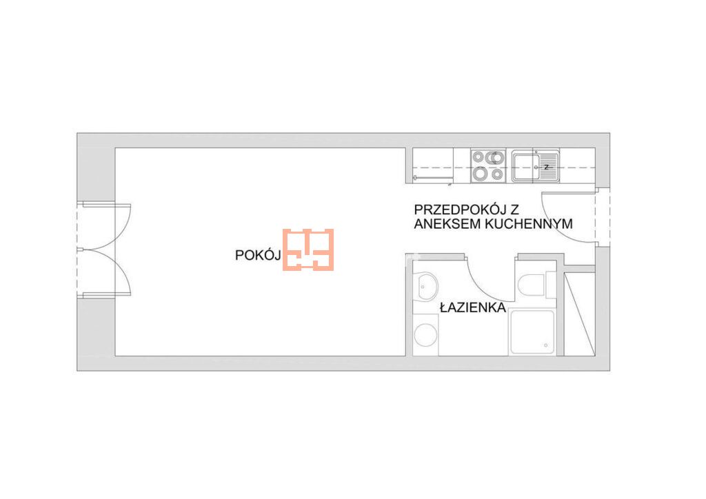 Mieszkanie 1 pokojowe nad rzeką