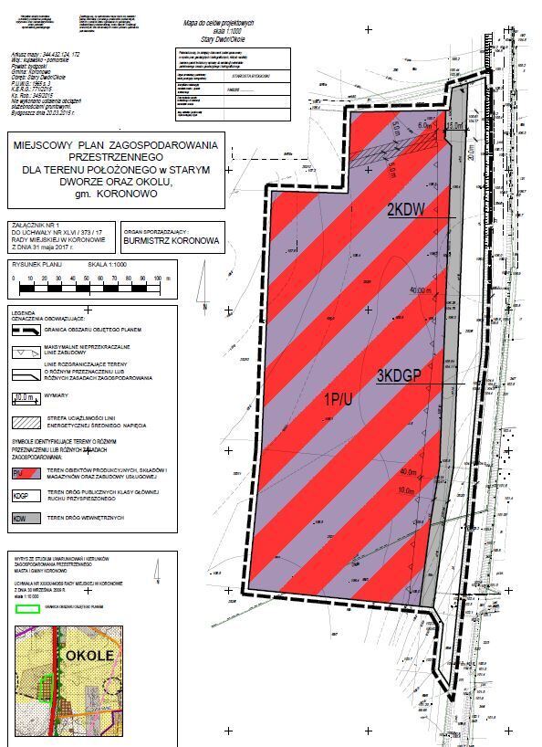 Grunt komercyjny KORONOWO 1,5 ha