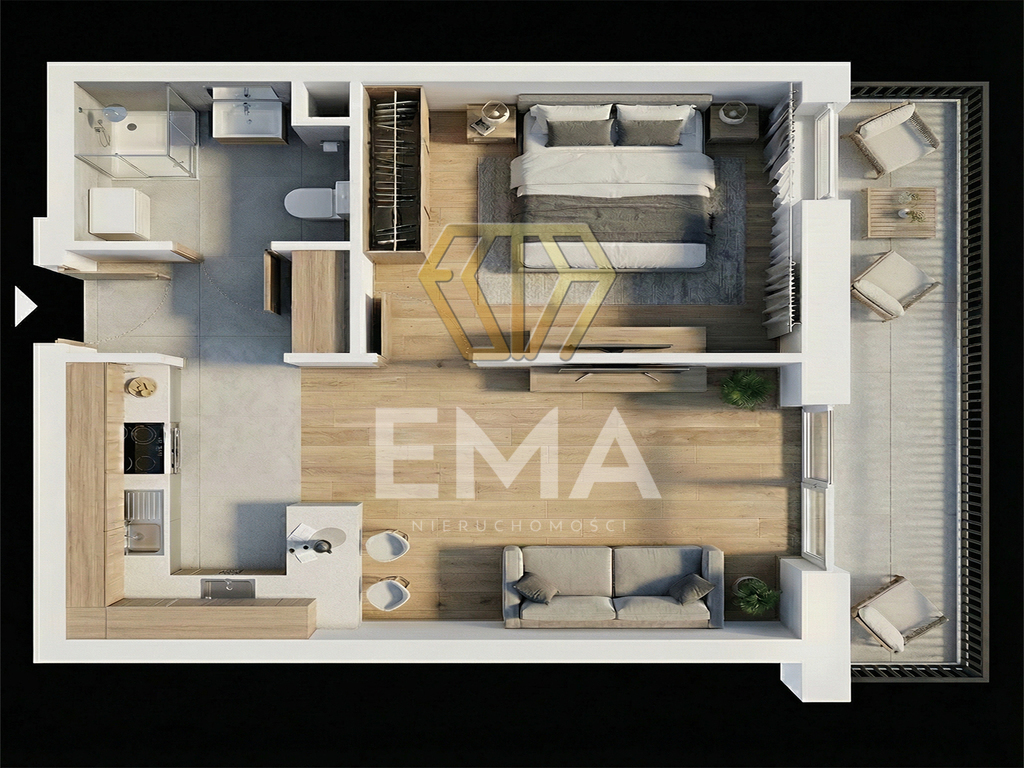 Atrakcyjne wysokie mieszkanie-Parkitka