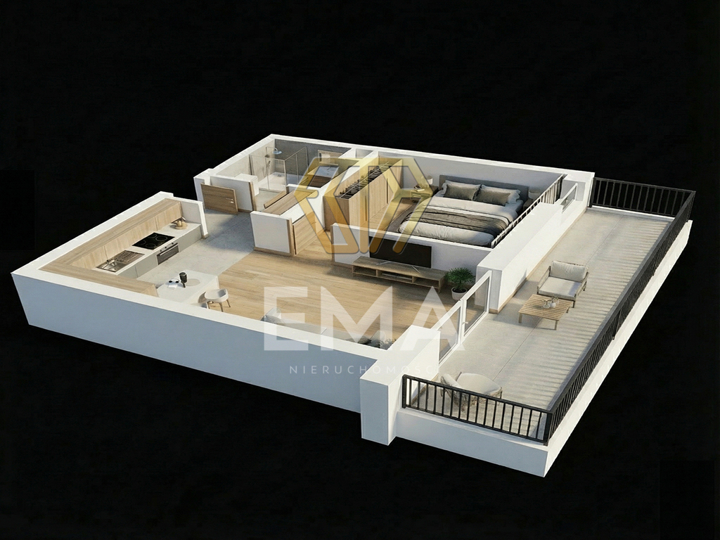 Atrakcyjne wysokie mieszkanie-Parkitka