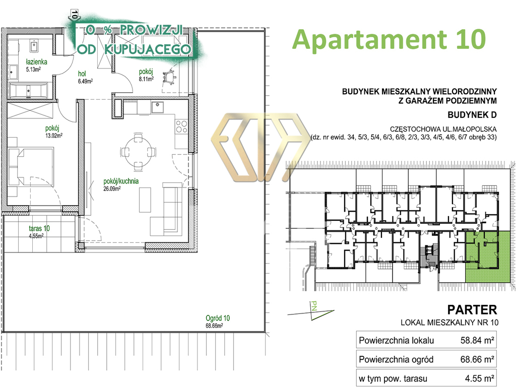 Mieszkanie z ogródkiem