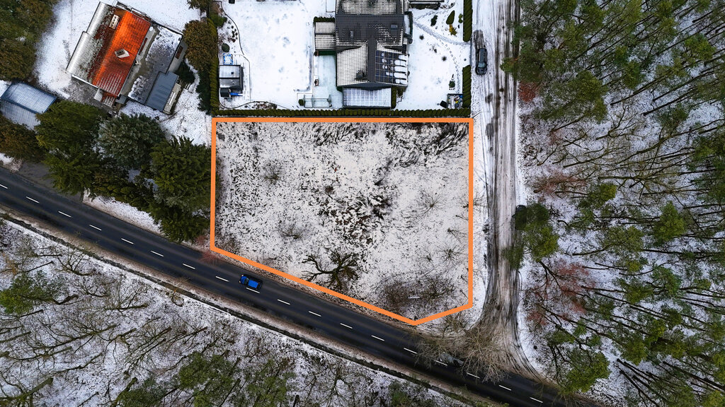 1233 m² spokoju. Las za płotem w Puszczykowie