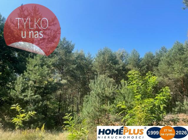 Działka letniskowa 1083 m² przy lesie, prąd