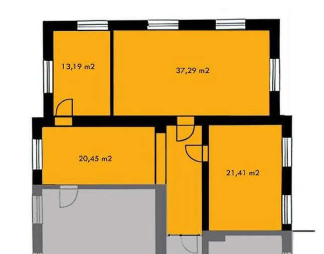 Lokal biurowy, 92 m2, 4 pomieszczenia