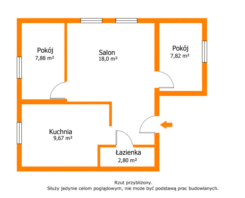 Wyremontowane mieszkanie w centrum Krzyża